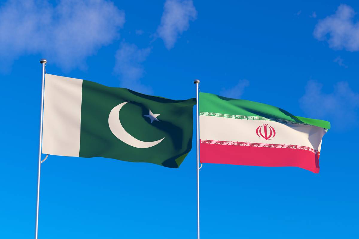 Pakistan and Iran Flags. [Getty Images]