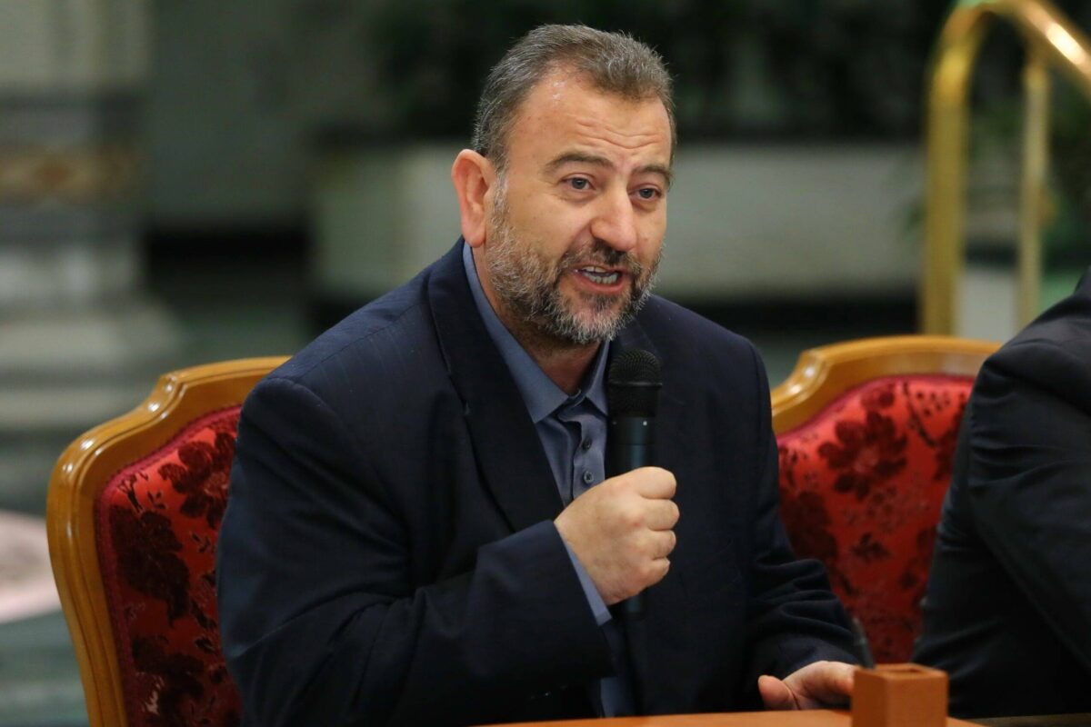 Deputy Chairman of the Movement's Political Bureau Saleh Al-Arouri in Cairo, Egypt on October 12, 2017 [Ahmed Gamil/Anadolu Agency/Getty Images]