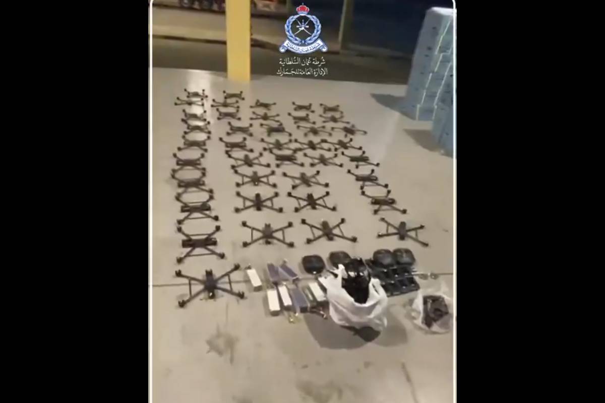 Oman seizes drones headed for ‘pro-UAE factions’ in Yemen. [Screengrab/Twitter@omancustoms]