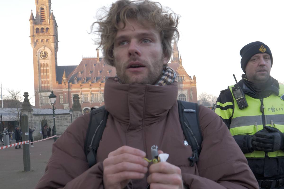MEMO at the Hague: 'I believe this court case will change things,' protester says outside ICJ