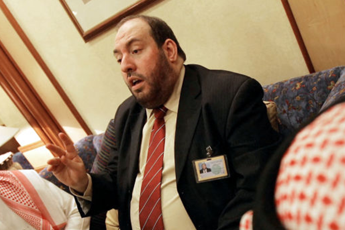 Exiled Hamas political leader Mohammed Nazzal (C) speaks during a press conference in the Saudi holy city of Mecca, late 07 February 2007 [HASSAN AMMAR/AFP via Getty Images]