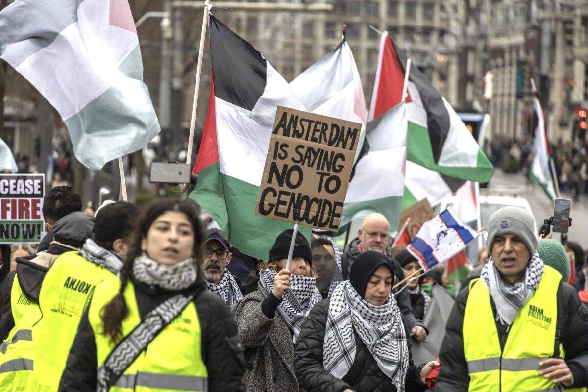 Pro-Palestine demonstration in Amsterdam