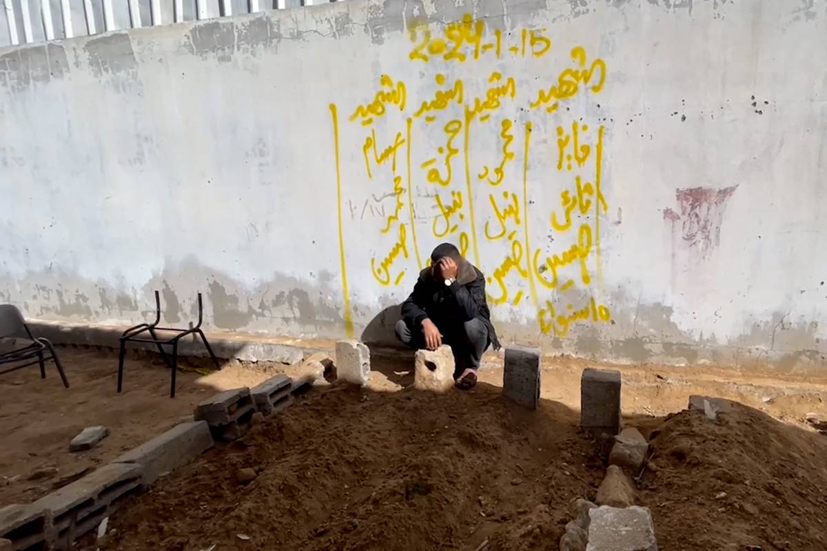 Dispatch from Gaza: School yard turns into graveyard