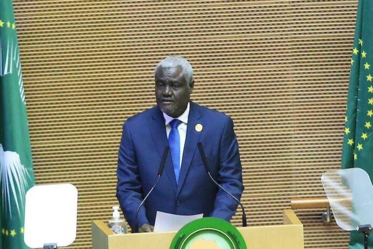 African Union Commission Chairperson Moussa Faki Mahamat. [Minasse Wondimu Hailu/Anadolu Agency]
