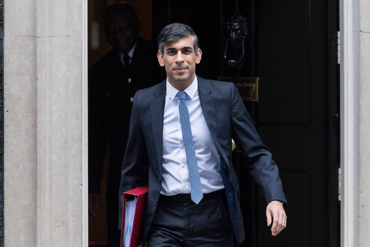 British Prime Minister Rishi Sunak departs 10 Downing Street for the House of Commons to attend the Prime Minister's Questions (PMQs) ahead of the Spring Budget announcement in London, United Kingdom on March 06, 2024. [Wiktor Szymanowicz - Anadolu Agency]