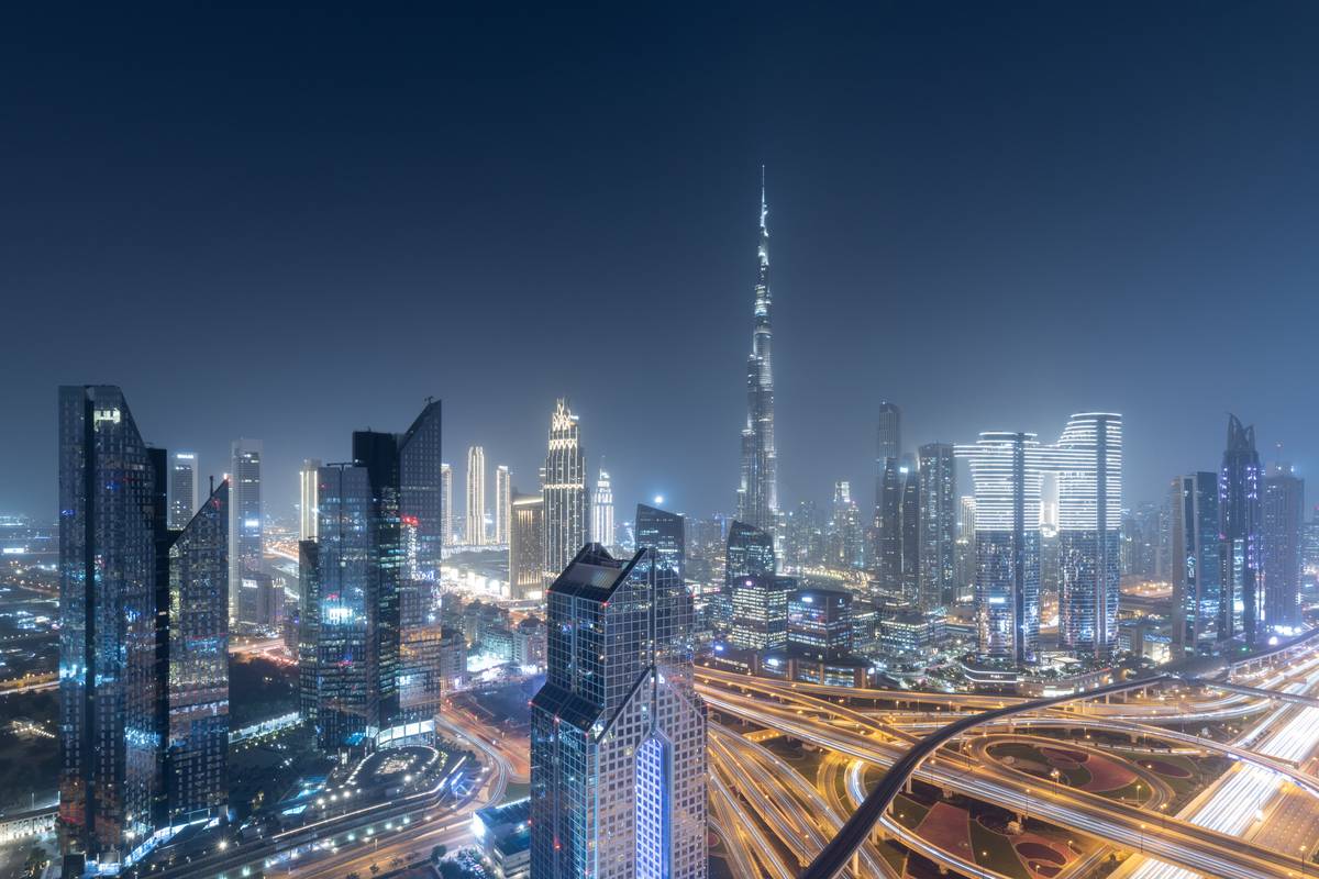 A view of landmarks of Dubai, which draws attention as a world-class city that is constantly developing commercially and culturally, on March 5, 2024 in United Arab Emirates. [Murat Bakmaz - Anadolu Agency]