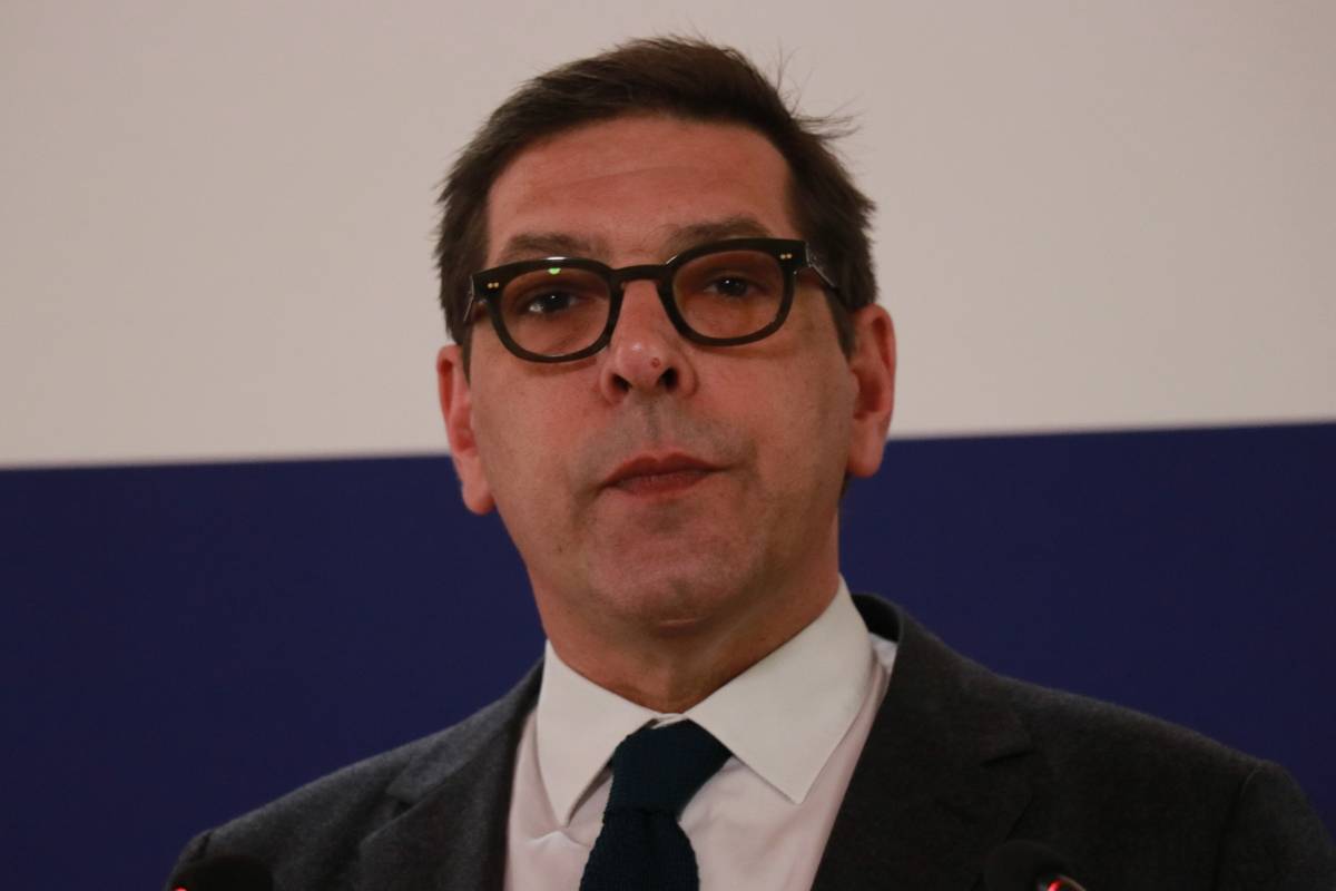 French Foreign Ministry spokesman, Christophe Lemoine speaks during a weekly press conference on March 21, 2024 at the Quai d'Orsay in Paris, France. [Ümit Dönmez - Anadolu Agency]