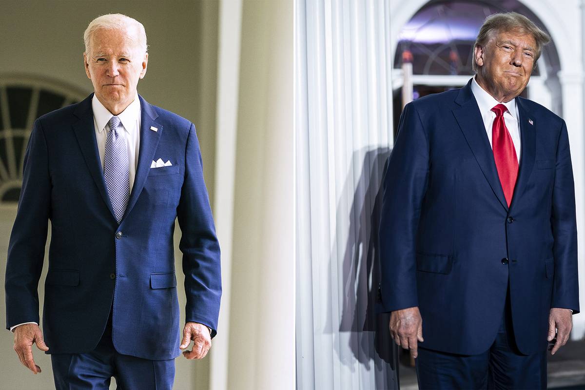 U.S. President Joe Biden (L) and Former U.S. President Donald Trump (R). [Getty Images]