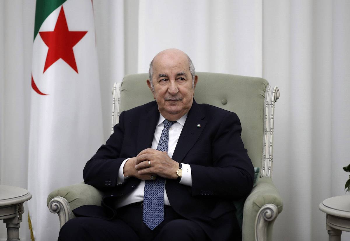 Algerian President Abdelmadjid Tebboune in Algiers, Algeria, on January 16, 2024. [Billel Bensalem / APP/NurPhoto via Getty Images]