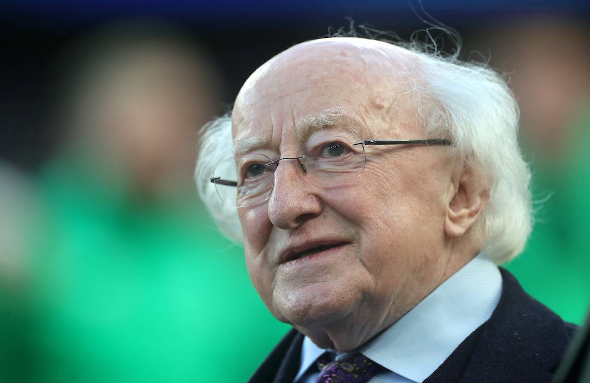Michael D.Higgins, the Ireland President, on February 11, 2024 in Dublin, Ireland. [David Rogers/Getty Images]