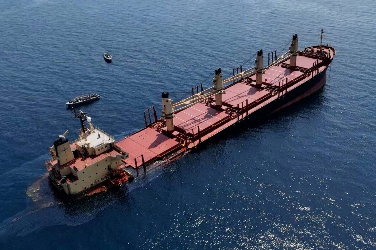 British-Registered Cargo Ship Attacked By Yemen’s Houthis In Red Sea