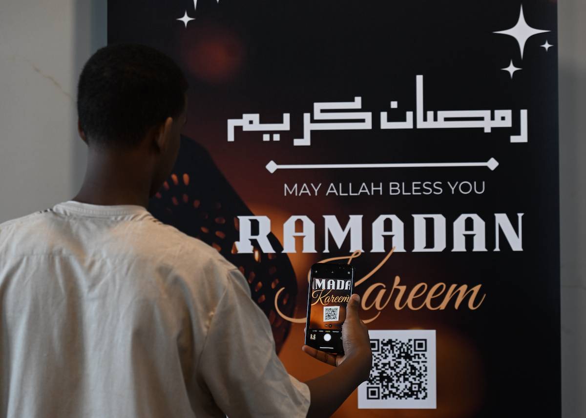 Edmonton Muslims gather for prayers on the first Friday of the holy month of Ramadan at Al Rashid Mosque (Masjid), Canada's oldest mosque, on March 15, 2024, in Edmonton, Alberta, Canada. [Artur Widak/Anadolu via Getty Images]