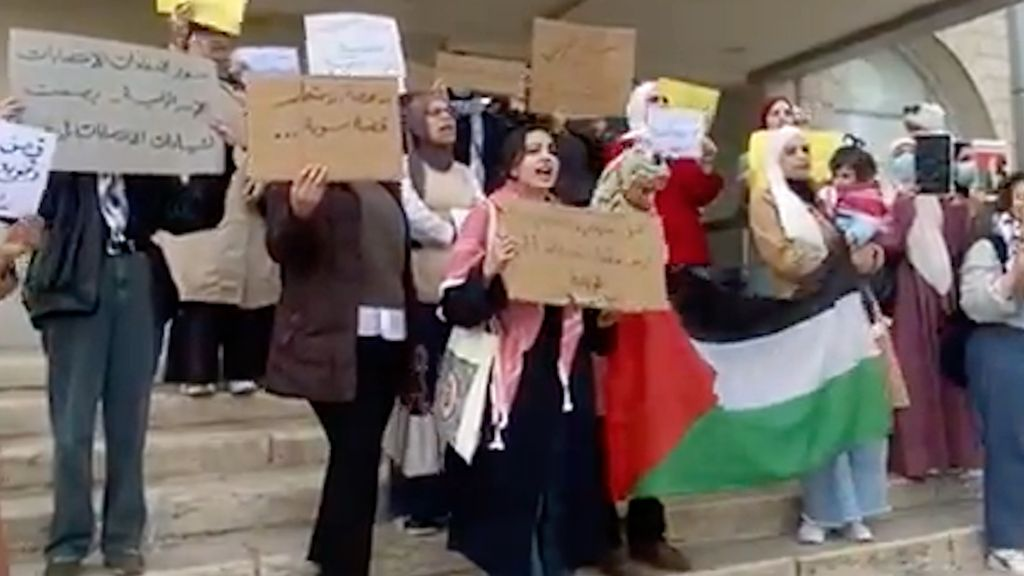 Protest in Amman: Women reject arrests of pro-Palestinian activists and criticise US policy