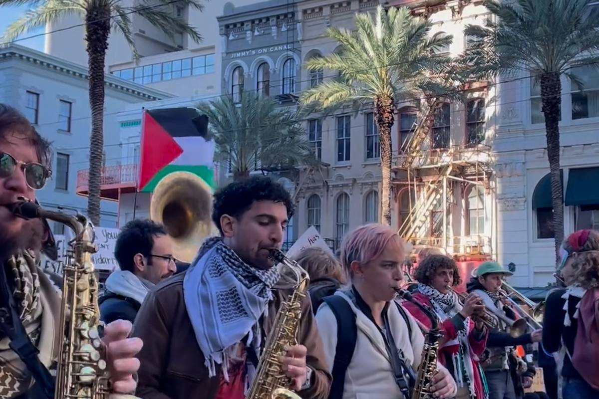 Over 10,000 march for Palestine in New Orleans