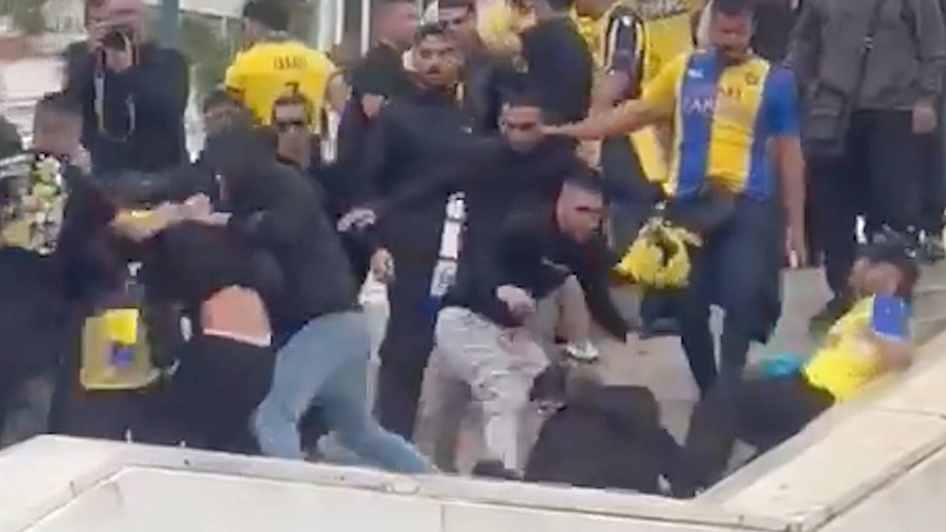 Israeli football fans assault man with Palestinian flag in Athens
