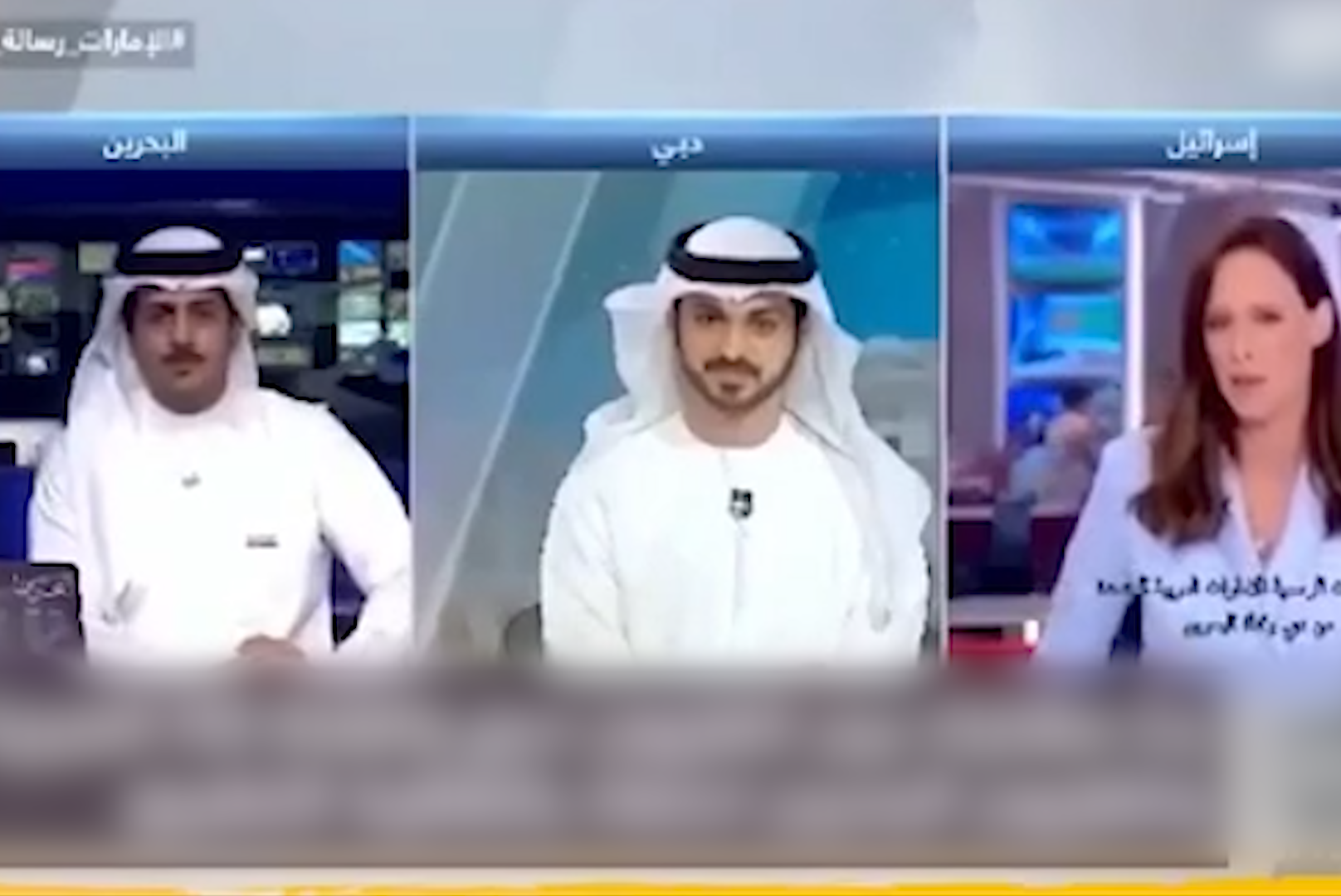 Social media circulates joint broadcasts by Israeli, Bahraini, and Dubai TV channels
