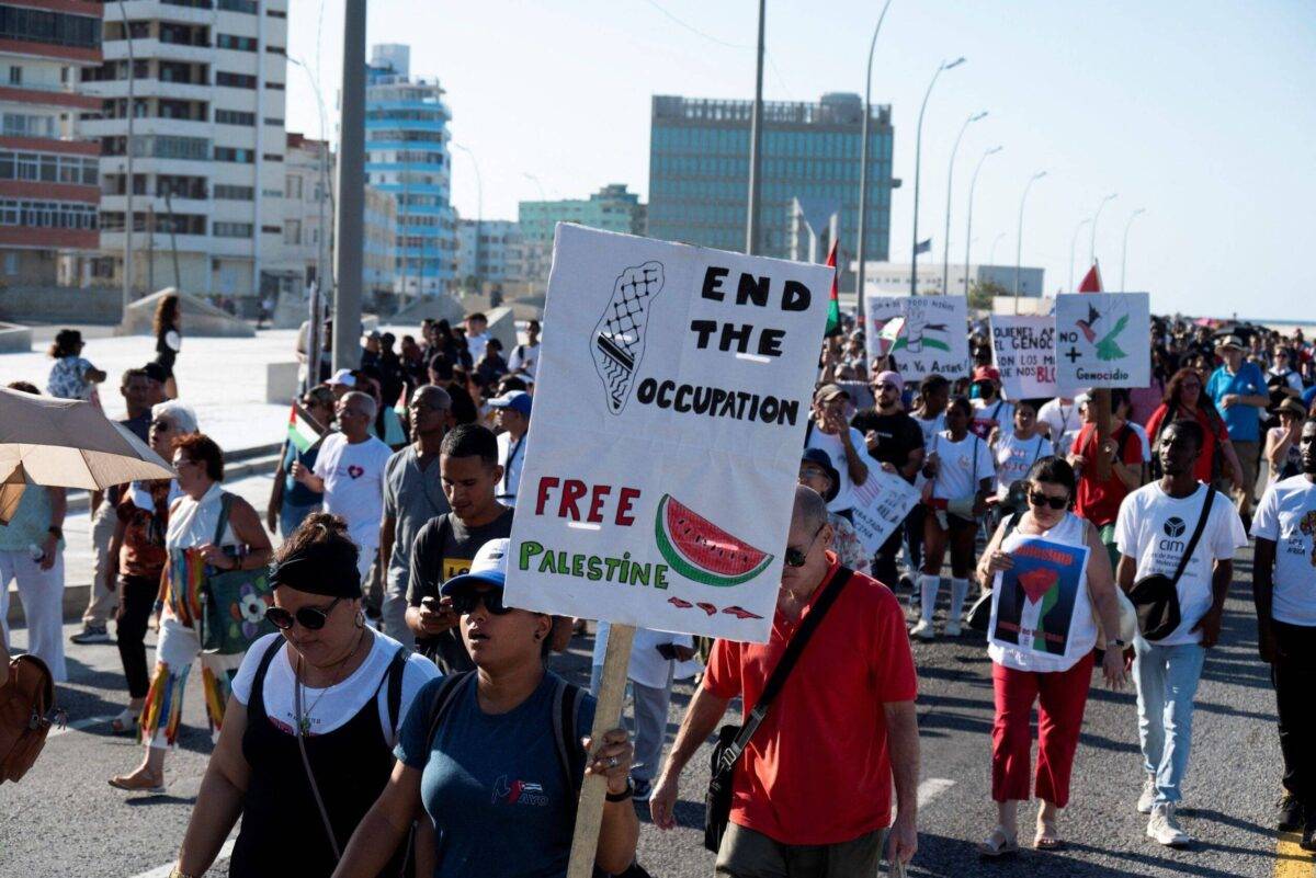 CUBA-ISRAEL-PALESTINIANS-CONFLICT-DEMONSTRATION