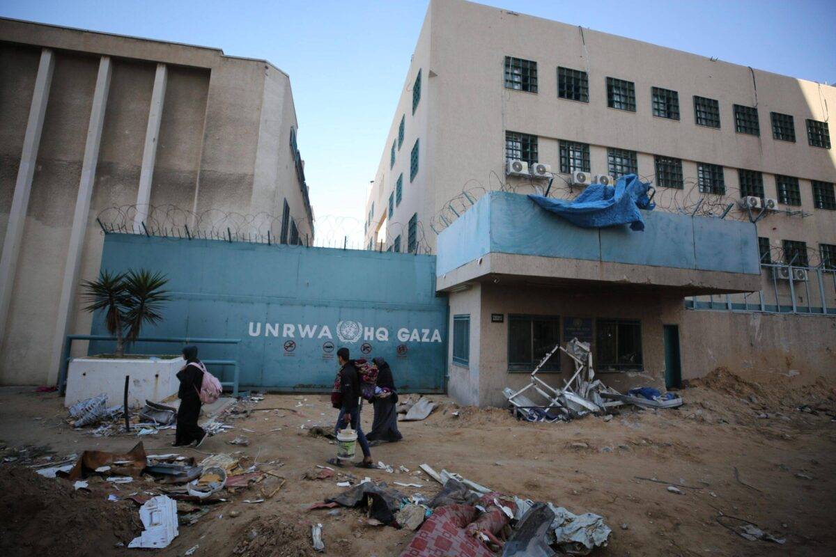Destruction of UNRWA headquarters in Gaza