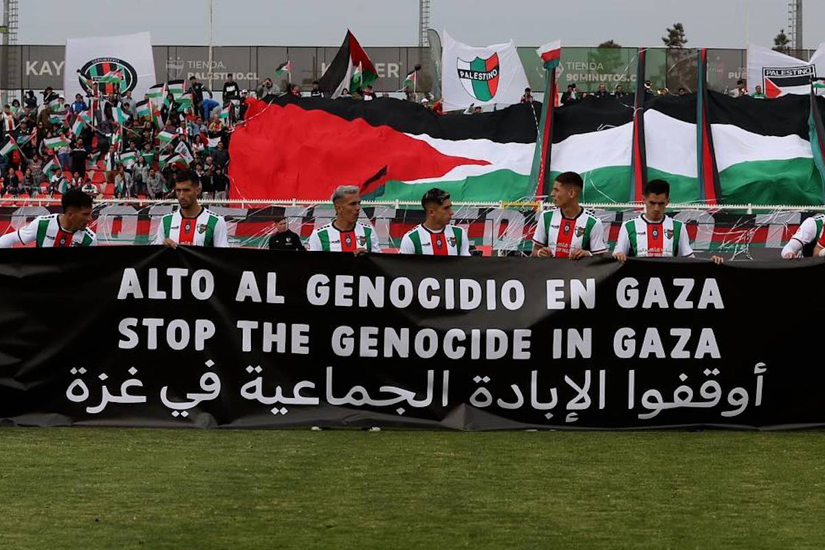 Chilean football team calls for end to Gaza genocide
