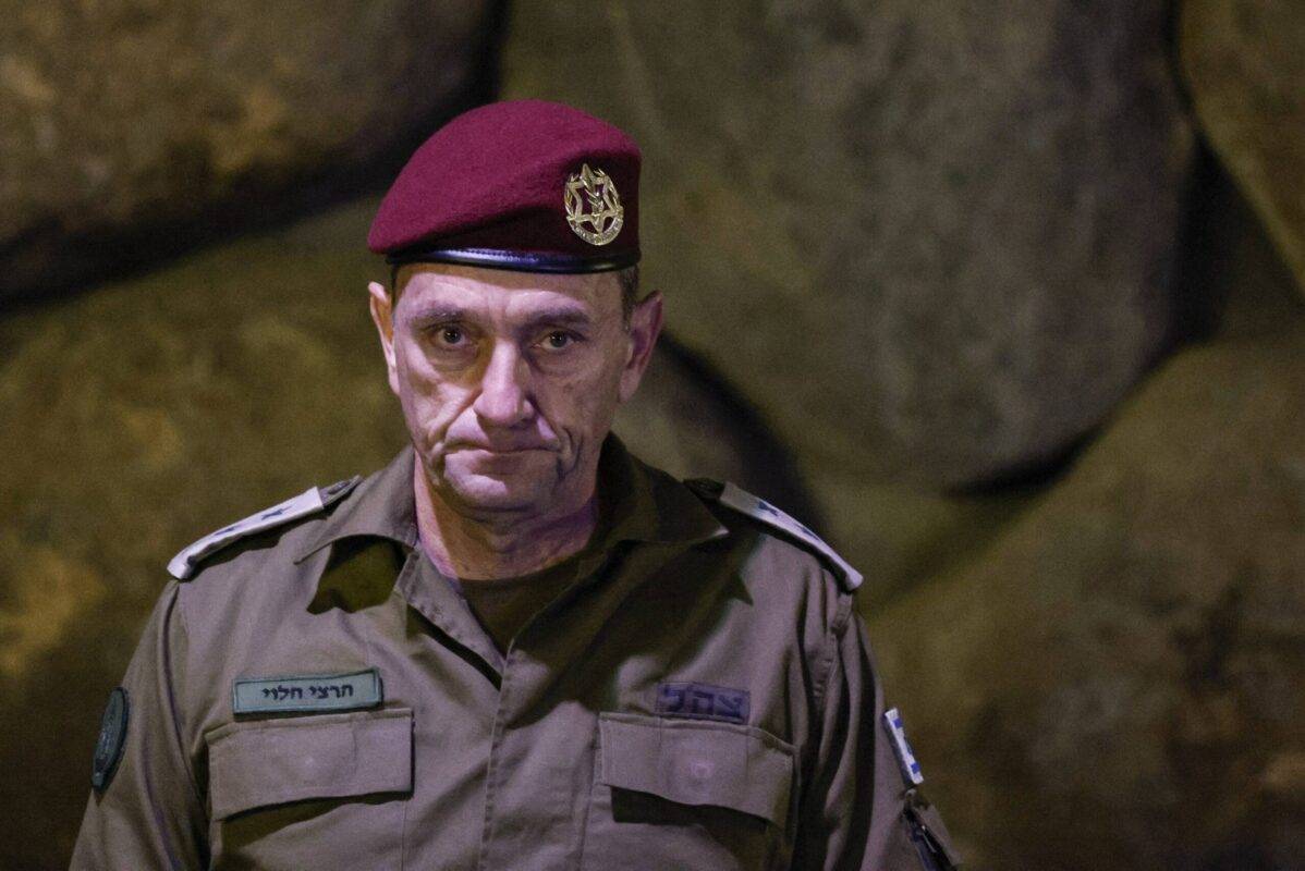 Chief of Staff of the Israeli Defence Forces, Herzi Halevi, in Jerusalem on 6 May, 2024 [AMIR COHEN/POOL/AFP via Getty Images]
