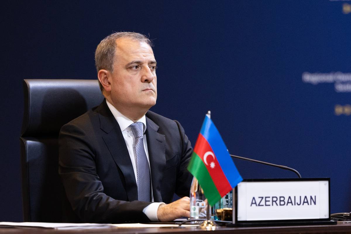 Azerbaijani Foreign Minister Jeyhun Bayramov in Istanbul, Turkiye on October 18, 2024. [Murat Gök - Anadolu Agency]
