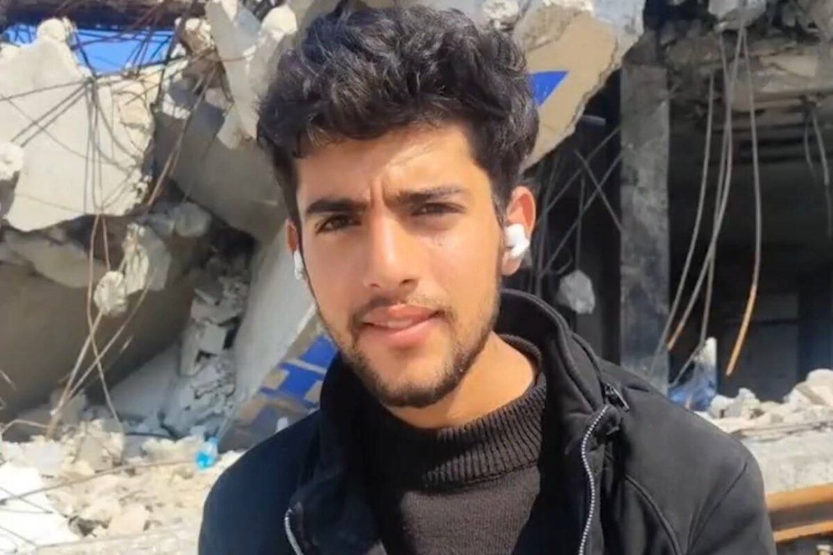 20 year old, Shaaban Ahmed Al-Dalu was killed by Israeli forces after being engulfed in flames inside his tent after an Israeli air strike on the courtyard of Al-Aqsa Martyrs Hospital in the central Gaza Strip on 14 October 2023 [Social Media/X]