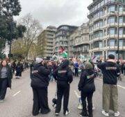 Demonstration held in support of Palestinian people in London, United Kingdom on November 30, 2024