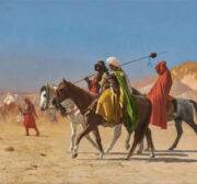 Gérôme riders crossing the desert 1870 islamic arts museum Malaysia