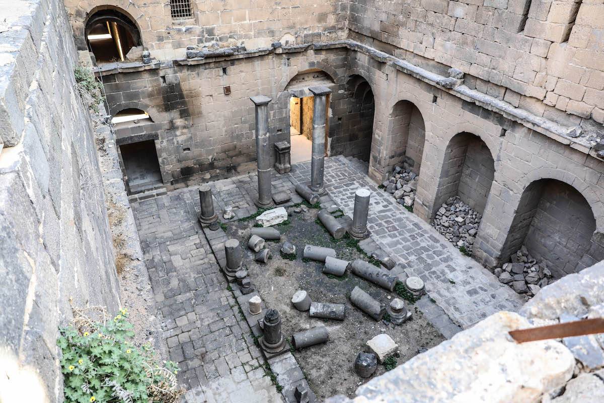 Aftermath of the Bosra Ancient City after the ousted Baath regime in ...