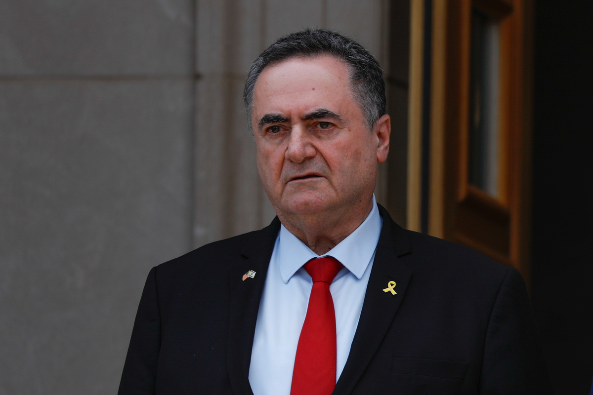 Israeli Defence Minister Israel Katz in Washington, United States on July 18, 2025. [Yasin Öztürk - Anadolu Agency]