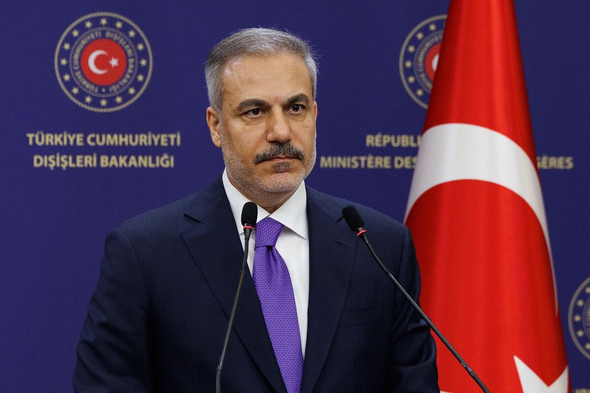 Turkish Foreign Minister Hakan Fidan in Ankara, Turkiye on August 13, 2025. [Ahmet Serdar Eser - Anadolu Agency]
