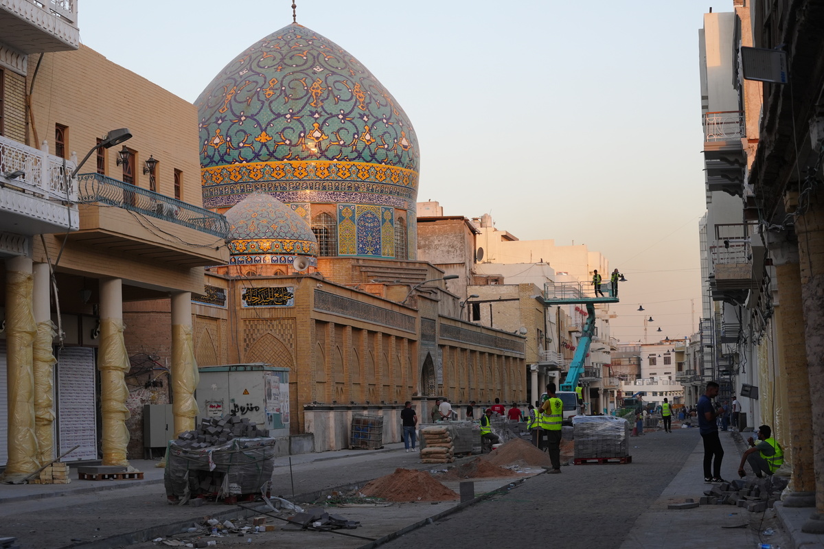 Renovation works on Baghdad’s historic Al-Rasheed Street – Middle East ...