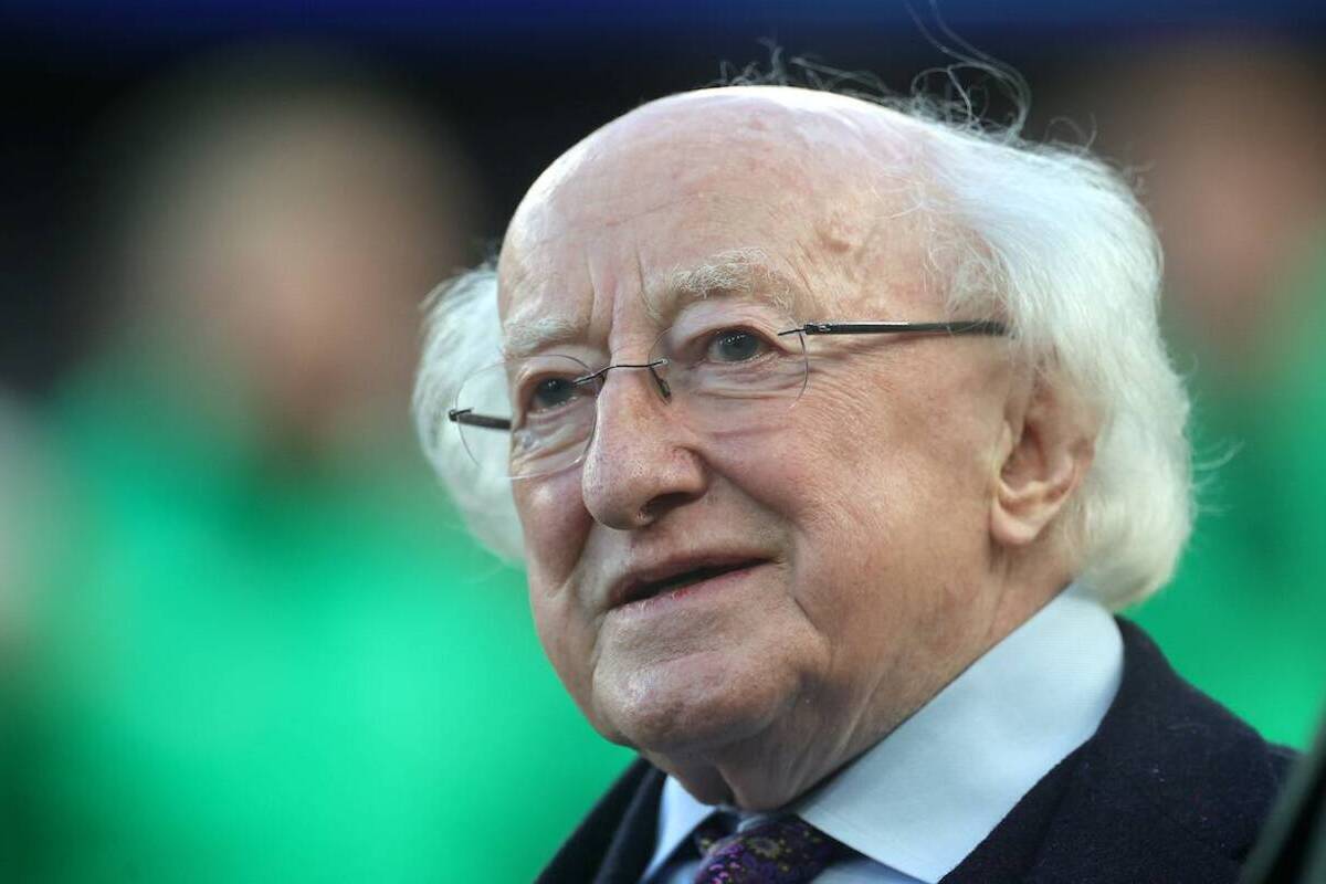 Michael D.Higgins, the Ireland President, on February 11, 2024 in Dublin, Ireland [David Rogers/Getty Images]
