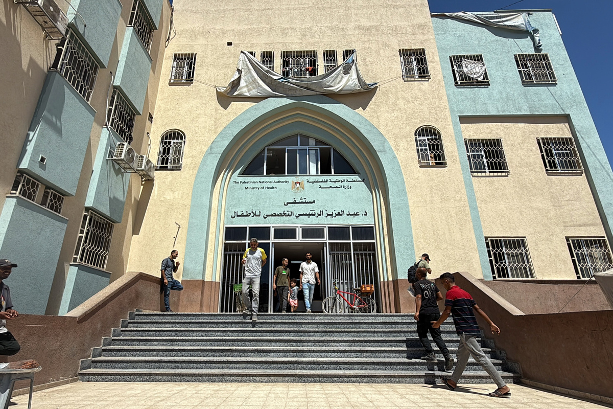 Norma Rantisi Cases of malnutrition at the Rantisi Hospital in Gaza reach their ...