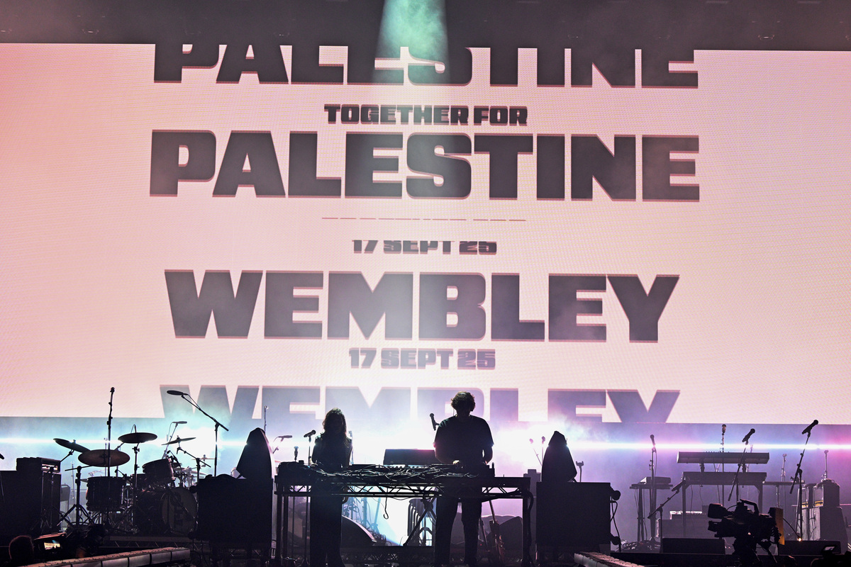 Demonstration for Palestine at Wembley stadium