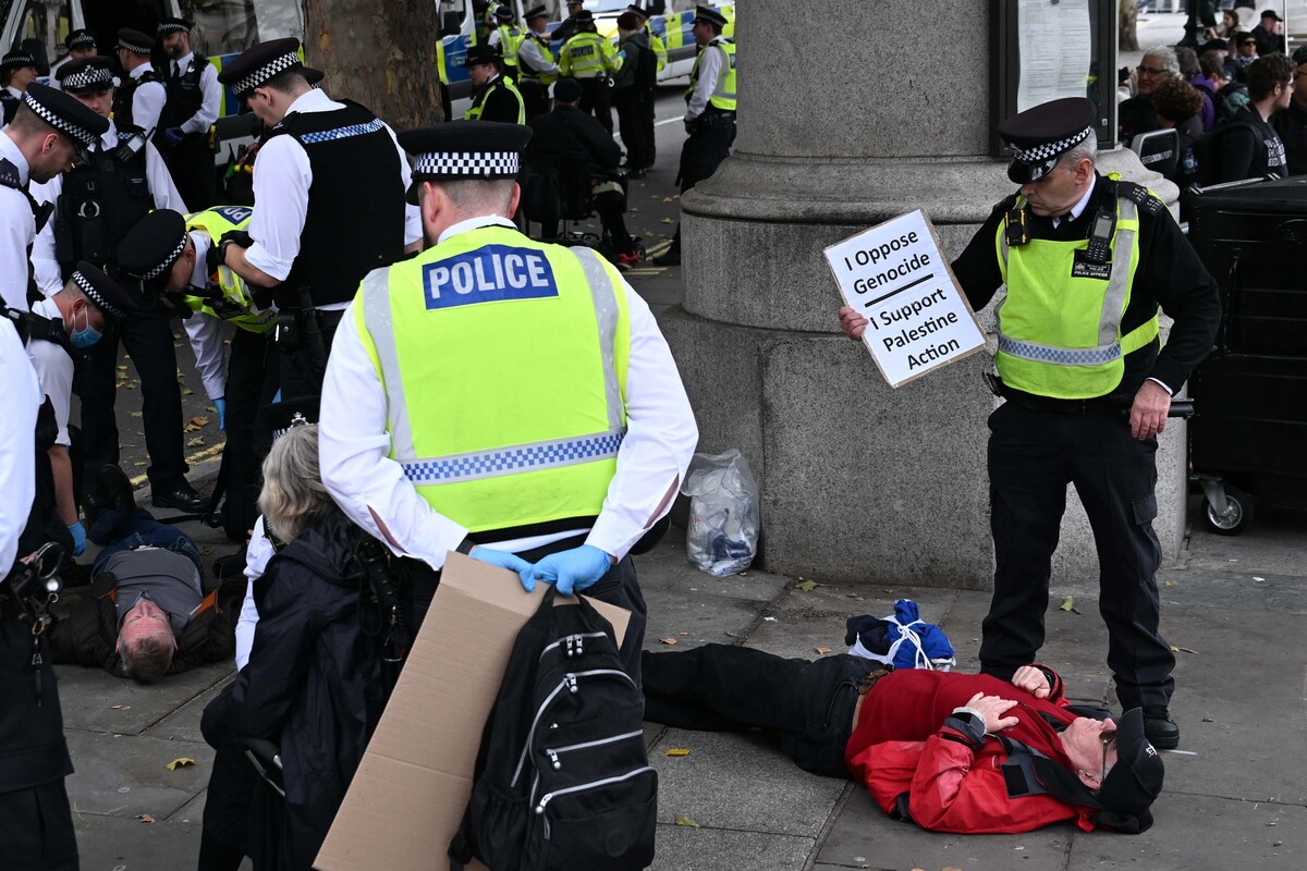 London demo urges government to drop ban on Palestine Action