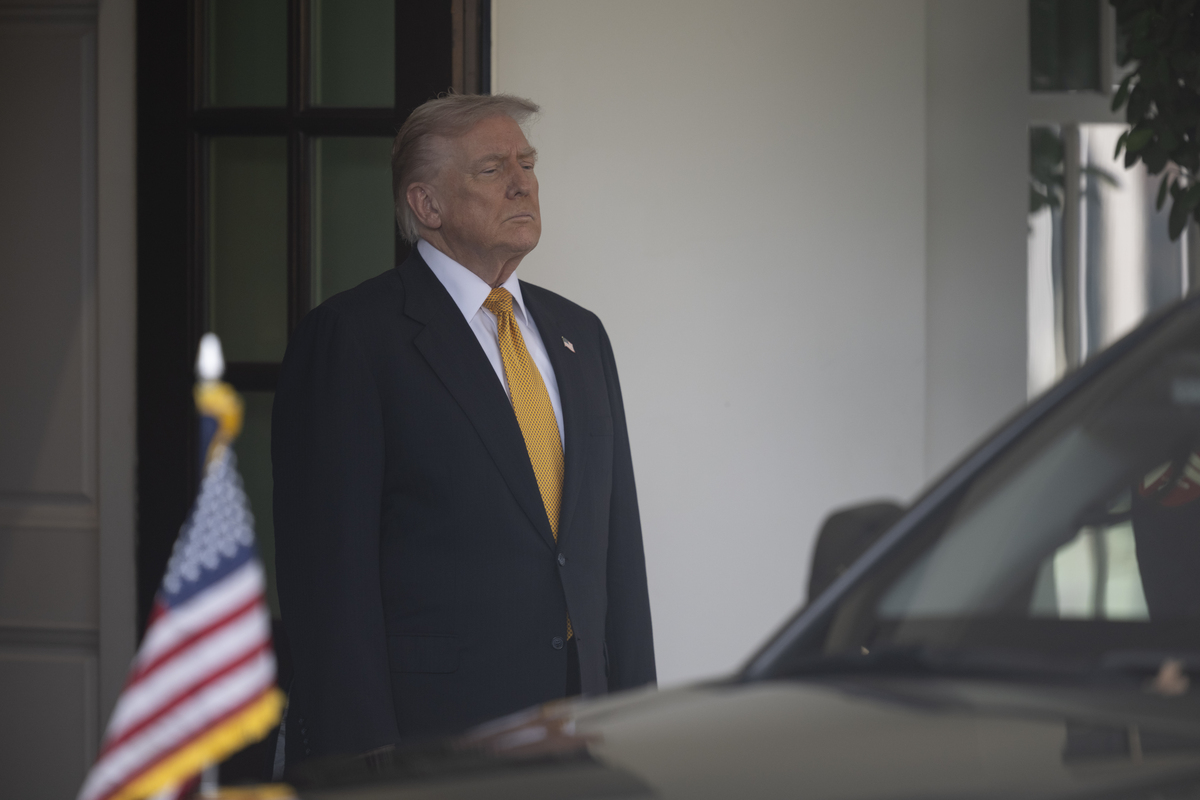 United States President Donald Trump at the White House in Washington DC , November 7, 2025. [Celal Güneş - Anadolu Agency]