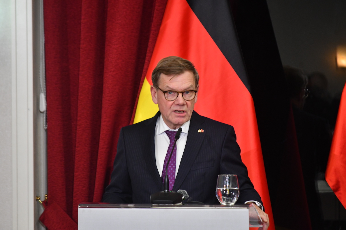 German Foreign Minister Johann Wadephul in Tirana, Albania on November 17, 2025. [Olsi Shehu - Anadolu Agency]