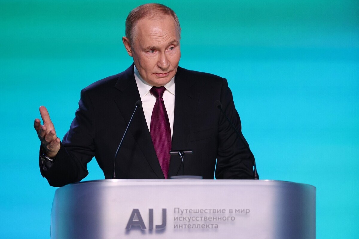 Russian President Vladimir Putin speaks during the conference in Moscow, Russia on November 19, 2025. [Kremlin Press Service - Anadolu Agency]