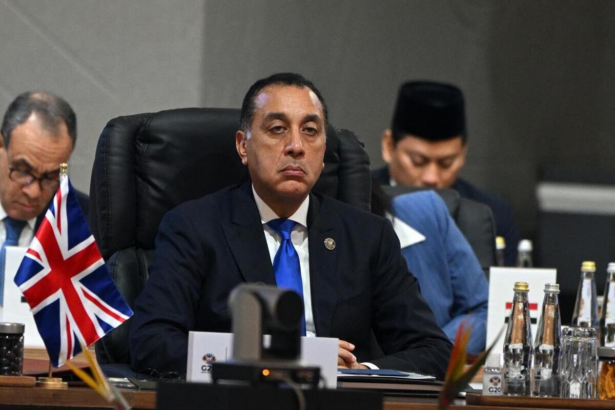Egyptian Prime Minister Mostafa Madbouly attends the G20 Leaders Summit in Johannesburg, South Africa, on November 22, 2025. [G20 South Africa/ Handout - Anadolu Agency]