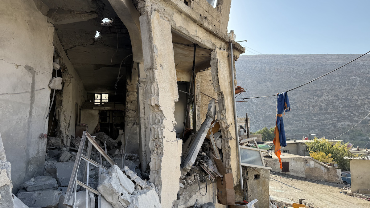 A view of the destruction and debris after a raid carried out by the Israeli army on the village of Beit Jin, located in the Qatana area of the Damascus countryside in southern Syria on November 28, 2025. [Bakr Al Kasem - Anadolu Agency]