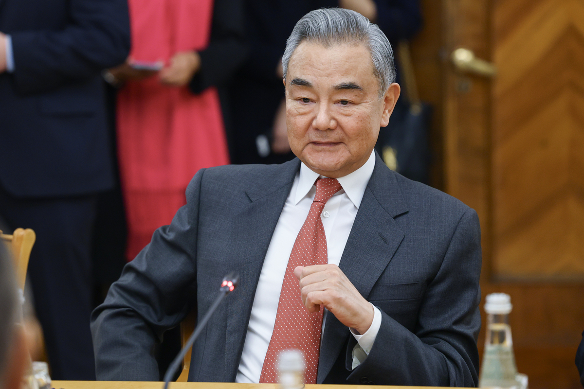 Foreign Minister of China Wang Yi in Moscow, Russia on November 2, 2025. [Russian Foreign Ministry - Anadolu Agency]