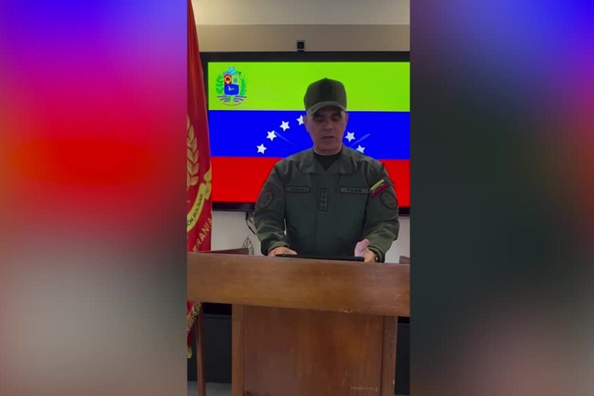 Venezuelan Defense Minister Vladimir Padrino Lopez. [Screengrab/AA]