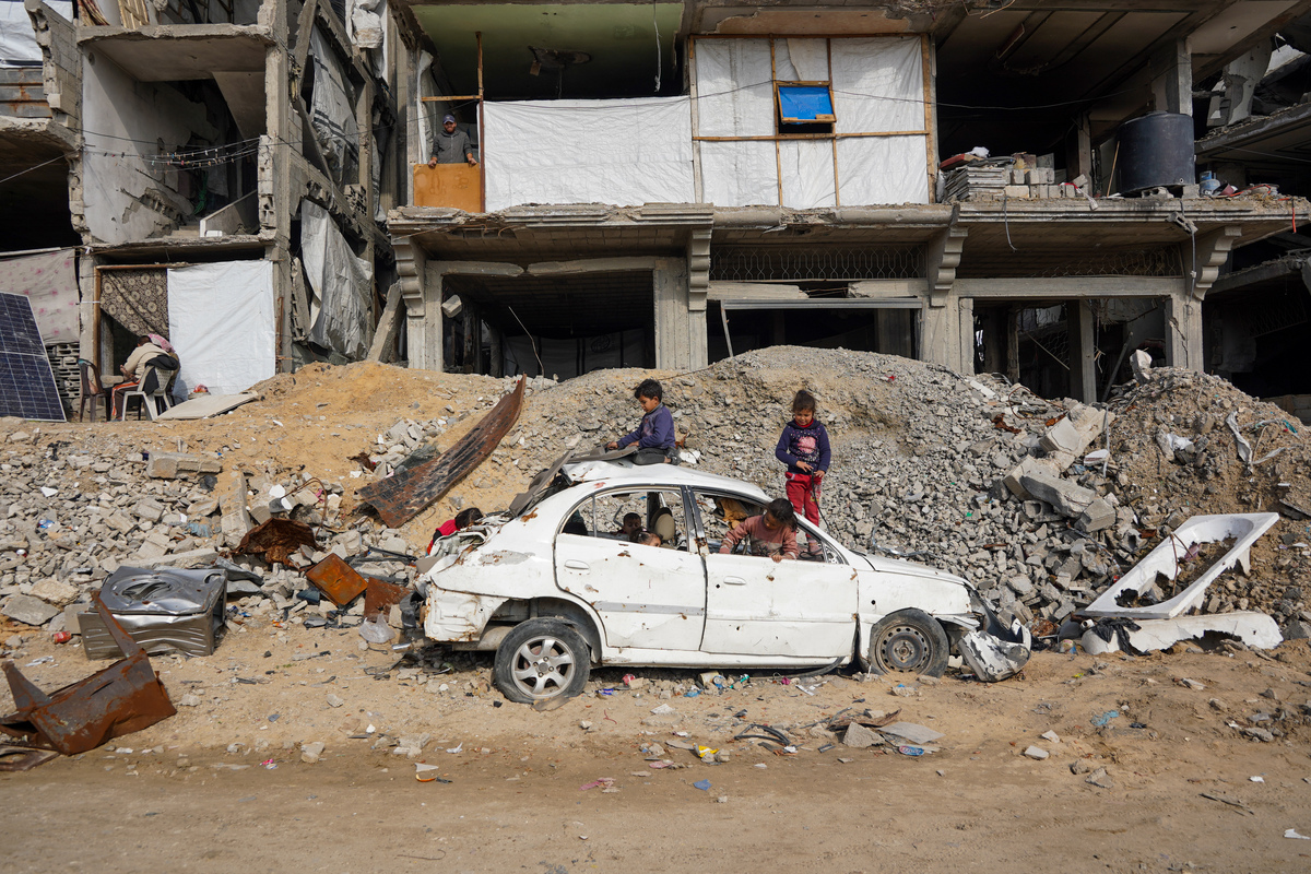 Widespread destruction is seen at the Jabalia refugee camp, where entire residential areas have been reduced to rubble amid ongoing conflict in Gaza City, Gaza, on January 20, 2026. [Anas Zeyad Fteha - Anadolu Agency]
