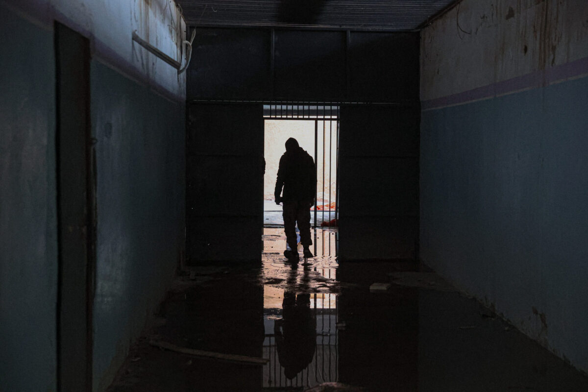 An interior view of a prison, where YPG, operating under the name SDF, released members of ISIS, in al-Hasakah, Syria on January 20, 2026. [Izz Aldien Alqasem - Anadolu Agency]