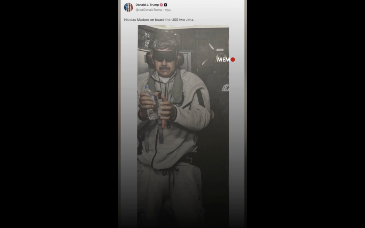 Trump shares first photo of Nicolas Maduro aboard USS Iwo Jima