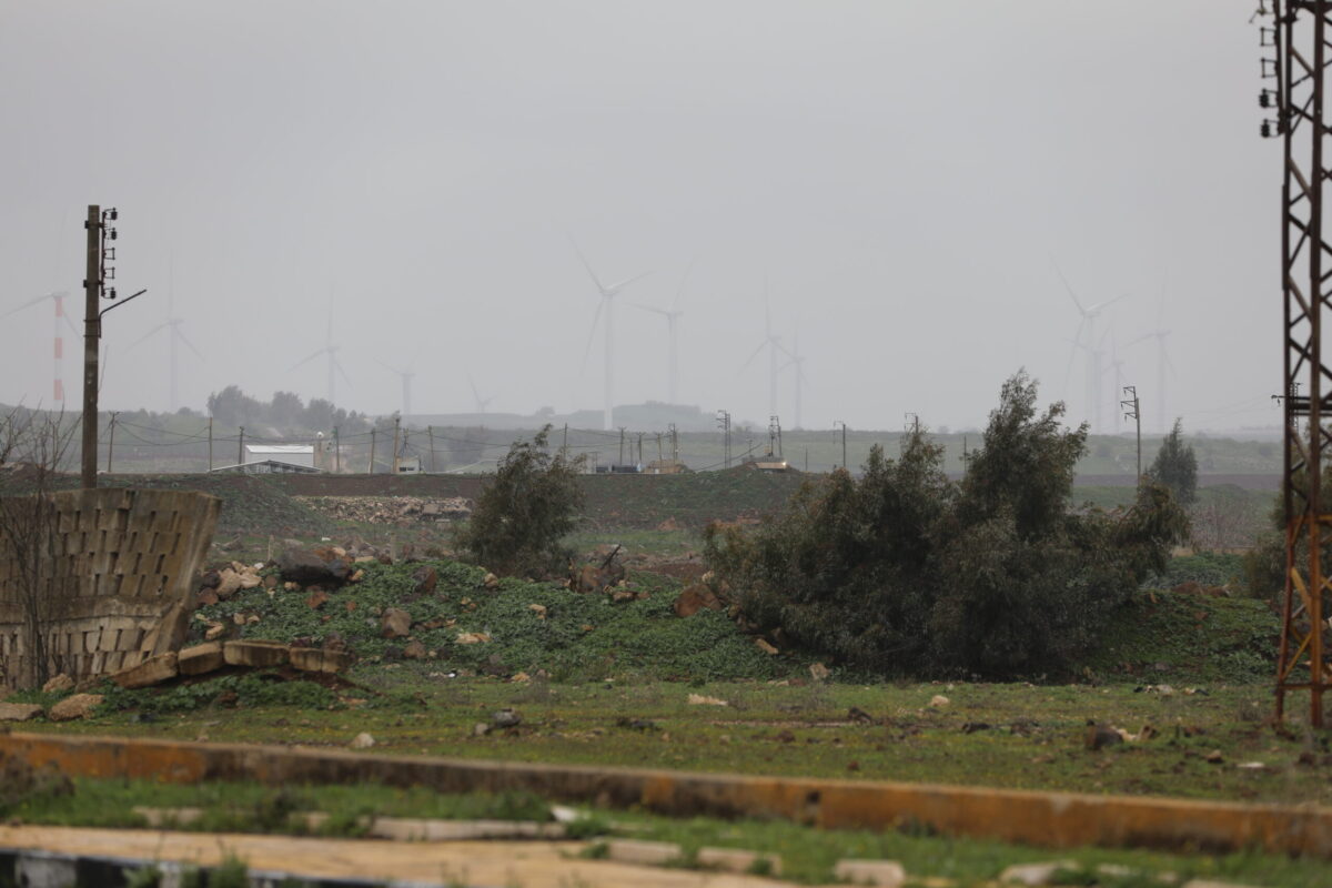 A view of agricultural lands and acres of destroyed trees in the countryside of Quneitra, Syria, on March 29, 2026. [Izz Aldien Alqasem - Anadolu Agency]