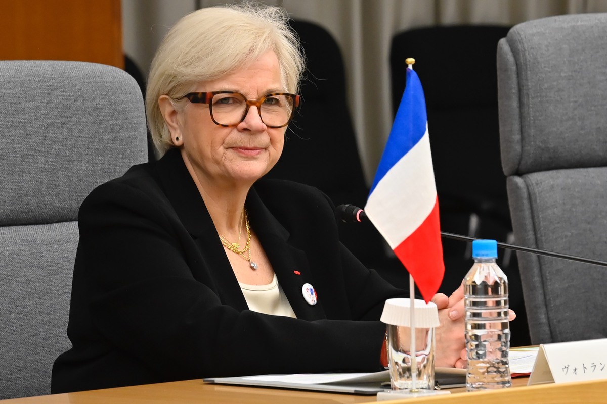 Catherine Vautrin, Minister for the Armed Forces and Veterans Affairs of the French Republic in Tokyo, Japan on April 1st, 2026. [David Mareuil - Anadolu Agency]