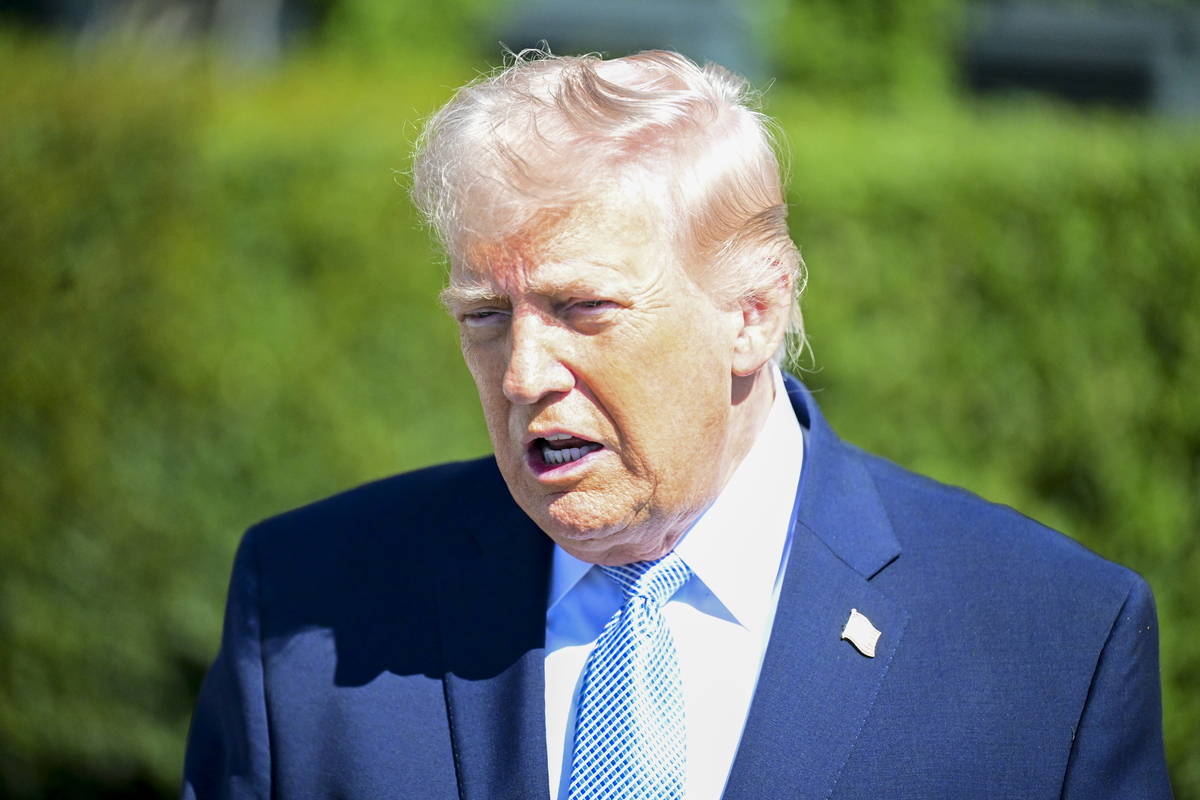 President of the United States Donald J. Trump during the 2026 Easter Egg Roll at the White House, Washington, D.C., US, on April 6, 2026. [Kyle Mazza - Anadolu Agency]