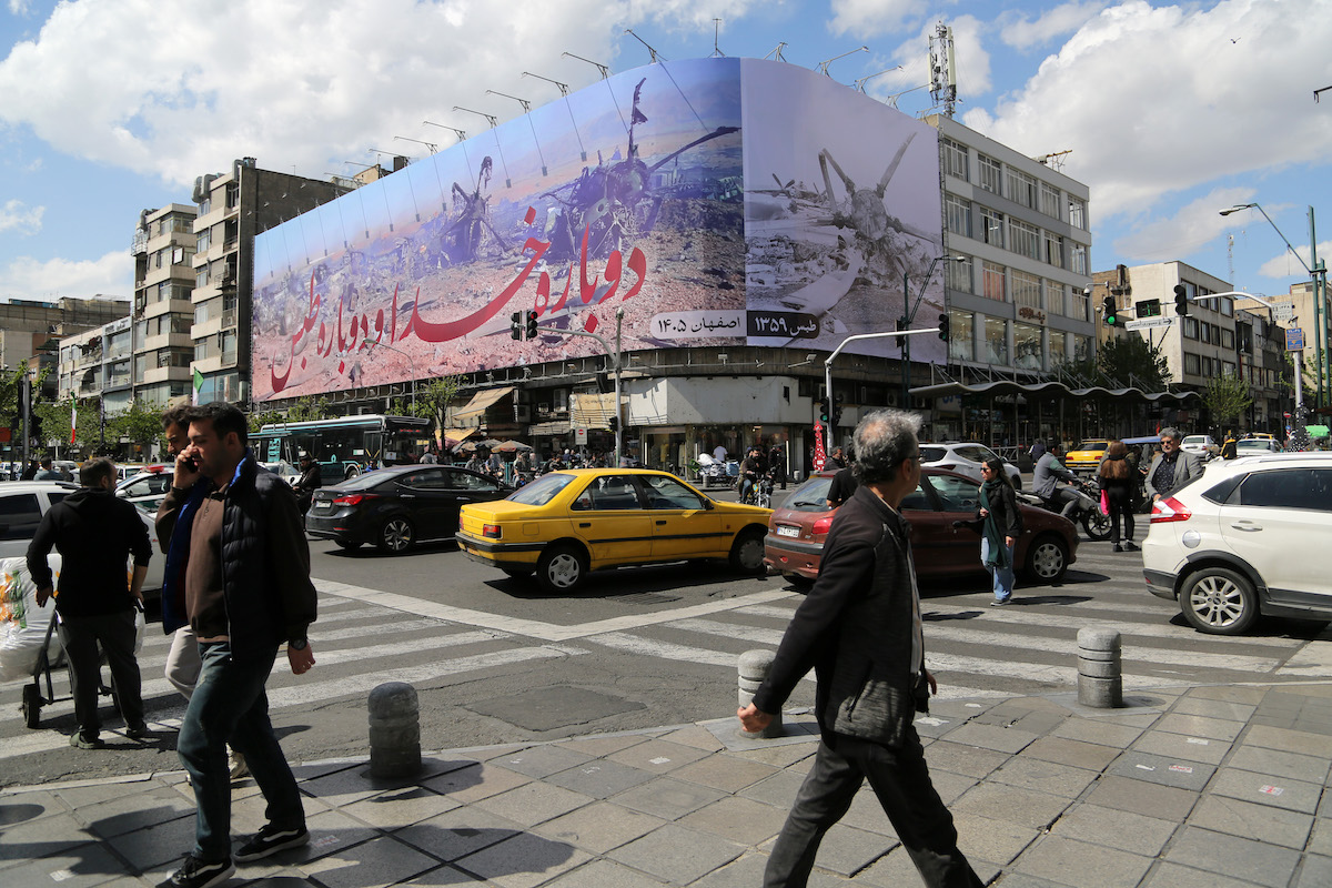 People go about their daily routines in the city following a temporary ceasefire agreement between the United States and Iran that also includes Israel in Tehran, Iran, on April 8, 2026. [Fatemeh Bahrami - Anadolu Agency]